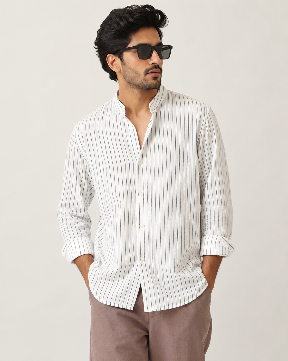 Linen Stripe Shirt